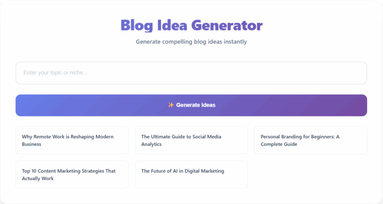 Blog Title Generator